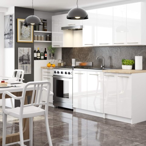 WISZĄCA SZAFKA KUCHENNA OLIWIA W 80cm BIAŁA-BIAŁY POŁYSK H720