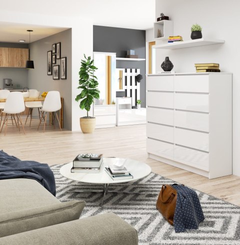 KOMODA K120 10SZ CLP PK BIAŁY POŁYSK