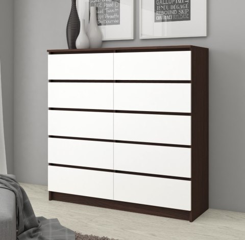 KOMODA K120 10SZ CLP WENGE / BIAŁY