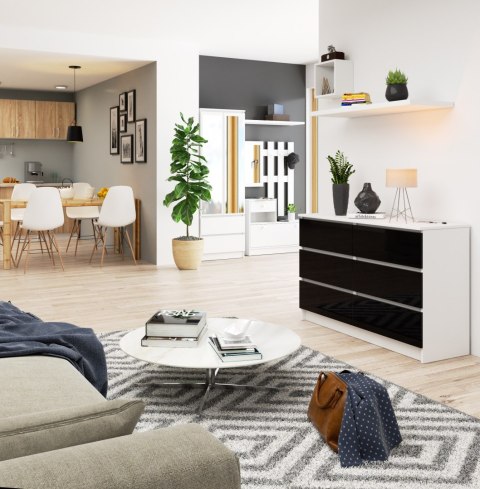 KOMODA K120 6SZ CLP PK CZARNY POŁYSK