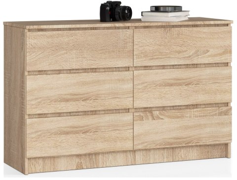 KOMODA K120 6SZ CLP PK DĄB SONOMA
