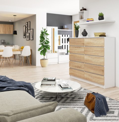 KOMODA K140 10SZ CLP PK BIAŁY / SONOMA