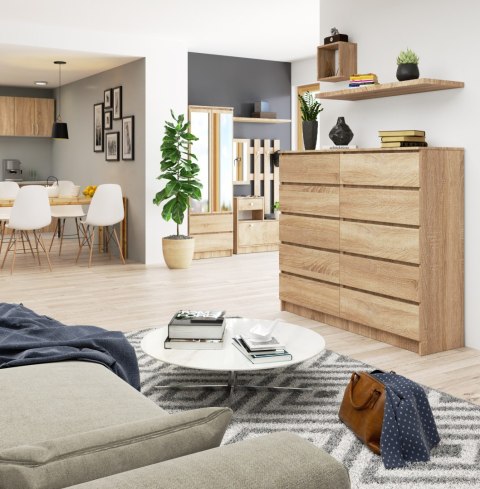 KOMODA K140 10SZ CLP PK DĄB SONOMA