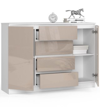 KOMODA K140 2D 4SZ CLP CAPPUCCINO POŁYSK