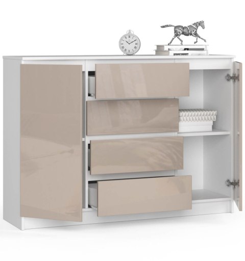 KOMODA K140 2D 4SZ CLP CAPPUCCINO POŁYSK