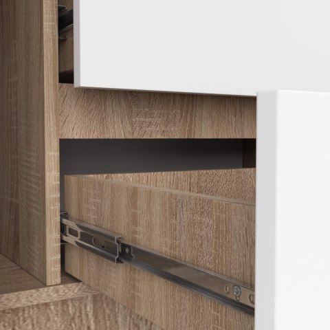 KOMODA K140 2D 4SZ CLP PK DĄB SONOMA / BIAŁY