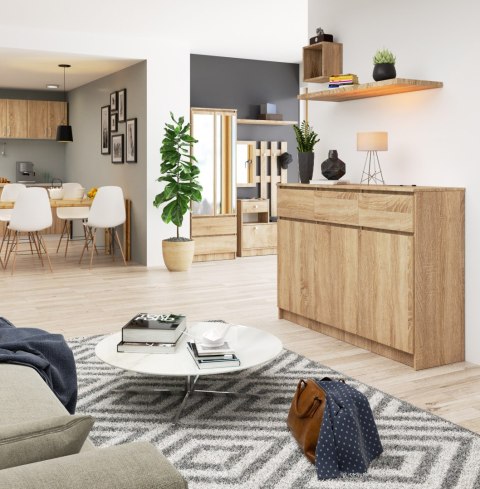 KOMODA K140 3D 3SZ CLP PK DĄB SONOMA