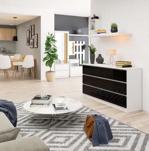 KOMODA K140 6SZ CLP PK CZARNY POŁYSK