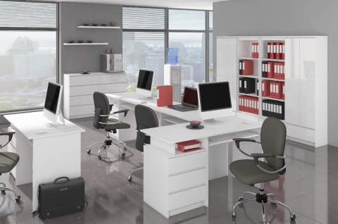 KOMODA K140 8SZ CLP PK BIAŁY POŁYSK