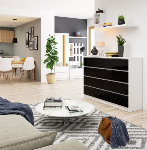 KOMODA K140 8SZ CLP PK CZARNY POŁYSK