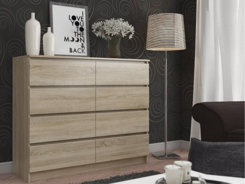 KOMODA K140 8SZ CLP PK DĄB SONOMA