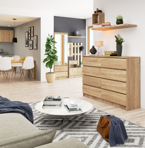 KOMODA K140 8SZ CLP PK DĄB SONOMA