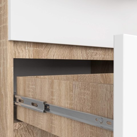 KOMODA K140 8SZ CLP PK SONOMA / BIAŁA