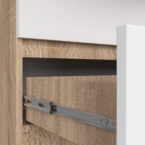 KOMODA K160 10SZ CLP PK DĄB SONOMA / BIAŁA