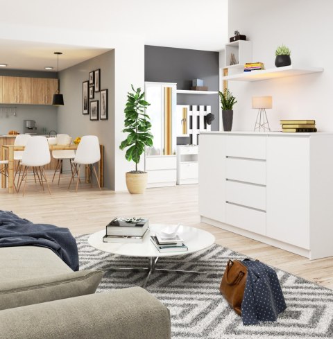 KOMODA K160 2D 4SZ CLP PK BIAŁY