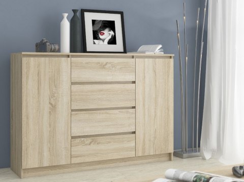 KOMODA K160 2D 4SZ CLP PK DĄB SONOMA