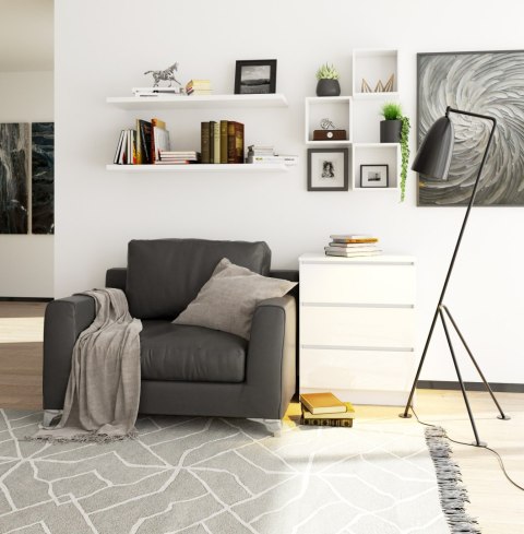 KOMODA K60 3SZ CLP PK BIAŁY POŁYSK