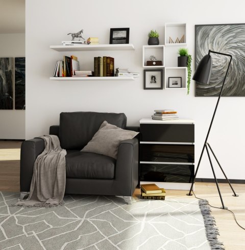 KOMODA K60 3SZ CLP PK CZARNY POŁYSK