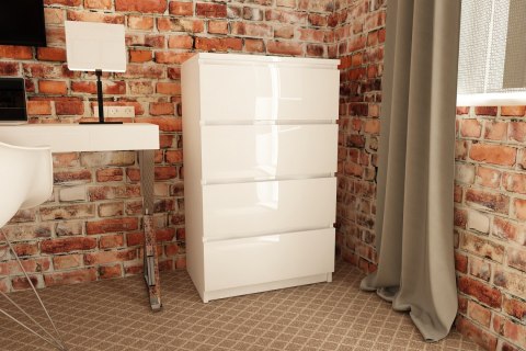 KOMODA K60 4SZ CLP PK BIAŁY POŁYSK