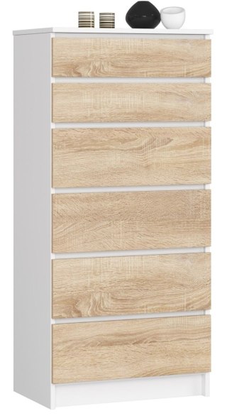 KOMODA K60 6SZ CLP PK BIAŁY / SONOMA