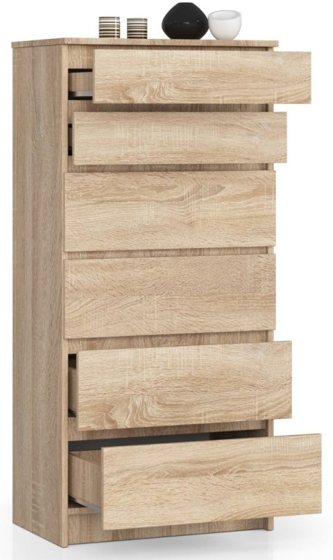 KOMODA K60 6SZ CLP PK DĄB SONOMA