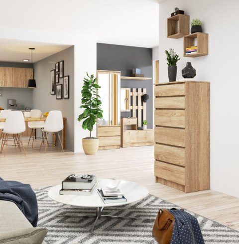 KOMODA K60 6SZ CLP PK DĄB SONOMA