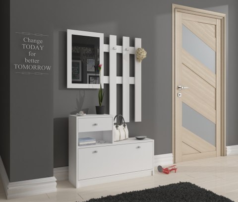 ZESTAW MEBLI NA PRZEDPOKÓJ BIAŁY