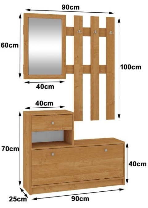 ZESTAW MEBLI NA PRZEDPOKÓJ OLCHA