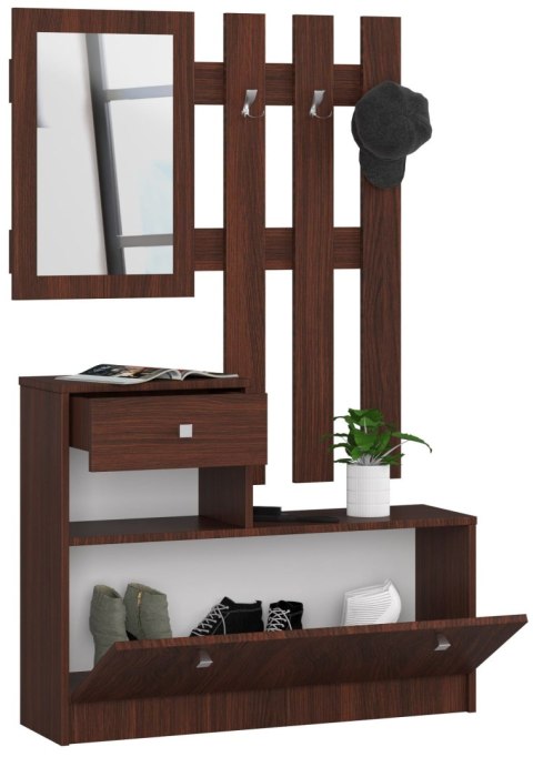 ZESTAW MEBLI NA PRZEDPOKÓJ WENGE