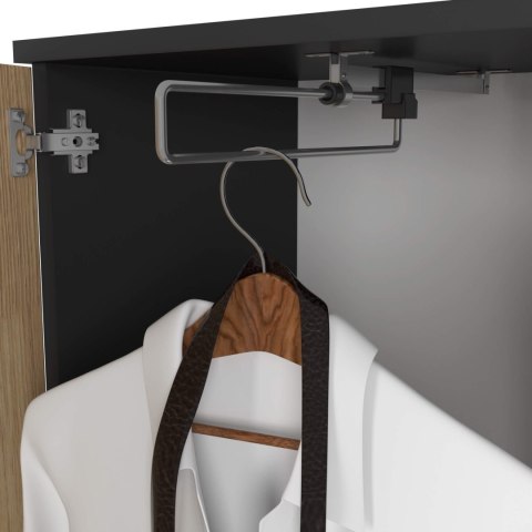 ZESTAW NA PRZEDPOKÓJ ENTRO PK CZARNY / DĄB ARTISAN